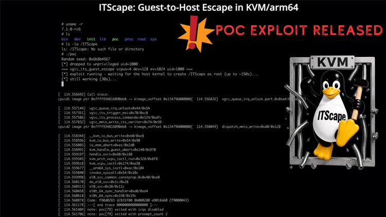 针对Linux内核Guest-to-Host逃逸漏洞的PoC
